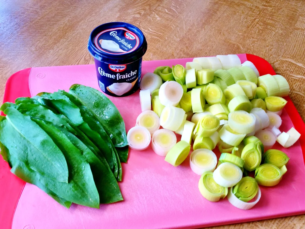 Hackbällchen in feinem Lauchgemüse mit Bärlauch - Rezept - Bild Nr. 8046