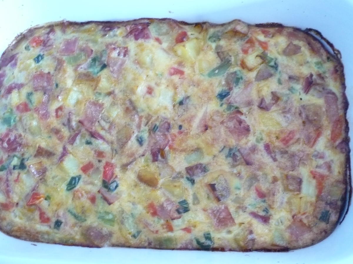 Frittata mit Schinken - Rezept mit Bild - kochbar.de