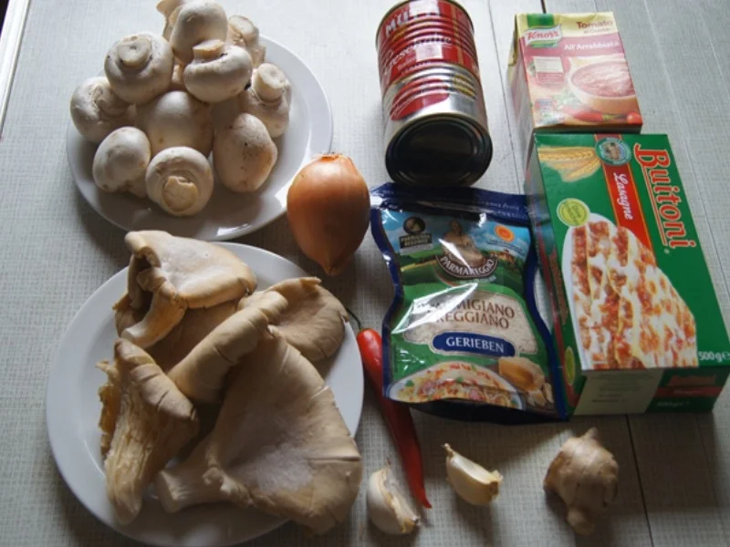 Rezept: Lasagne mit Pilzen Bild Nr. 3 Lasagne mit Pilzen - Rezept - Bild Nr. 3