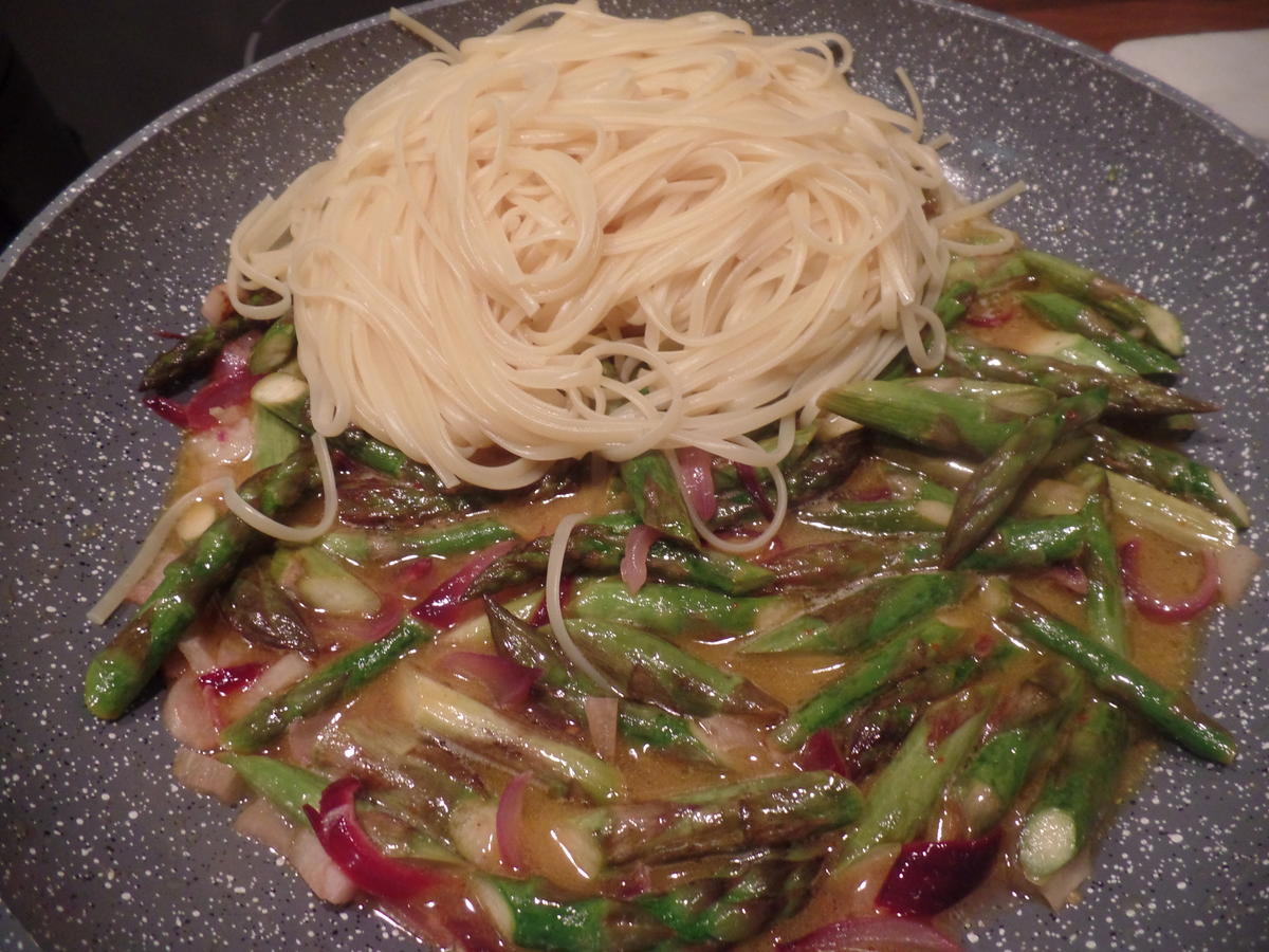Linguine mit Spargel und Rucola - einfach - von Sheeva1960