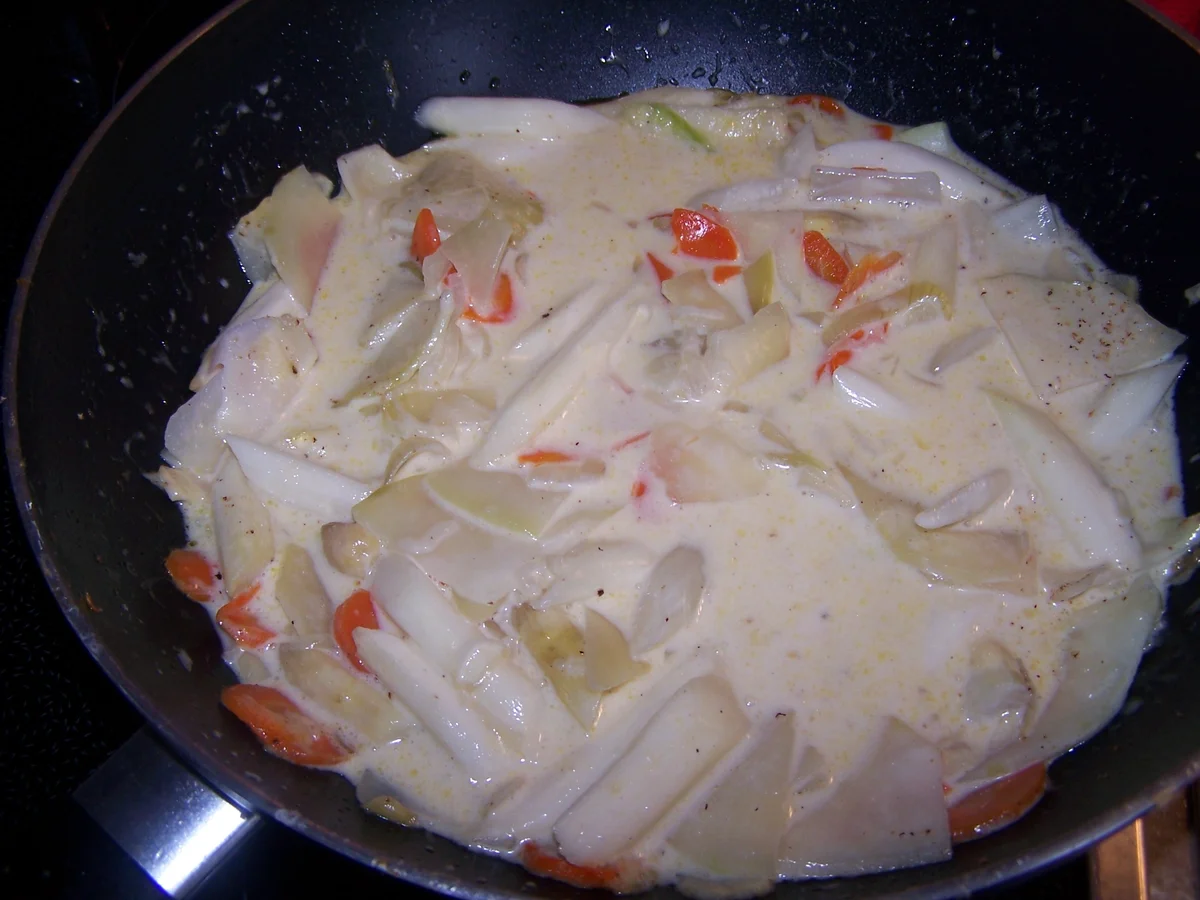 Spargel-Kohlrabi-Karotten-Schinken-Gratin - Rezept - Bild Nr. 8071