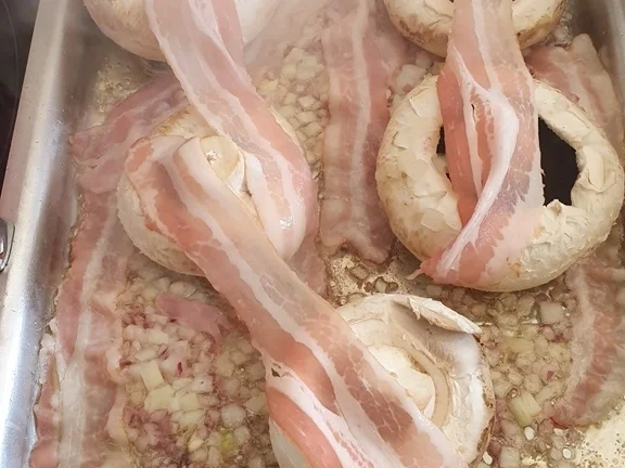 Bohnen Speck und Champignons - Rezept - Bild Nr. 4