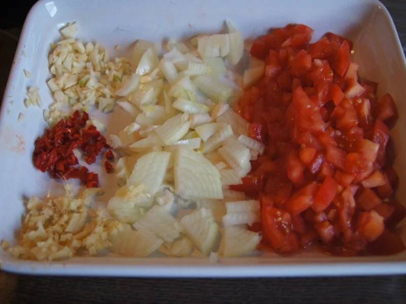 Schweinenackensteak mit pikanten Gemüse - Rezept - Bild Nr. 6