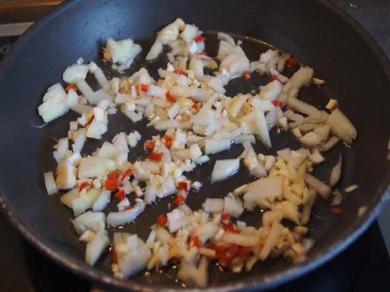 Schweinenackensteak mit pikanten Gemüse - Rezept - Bild Nr. 7