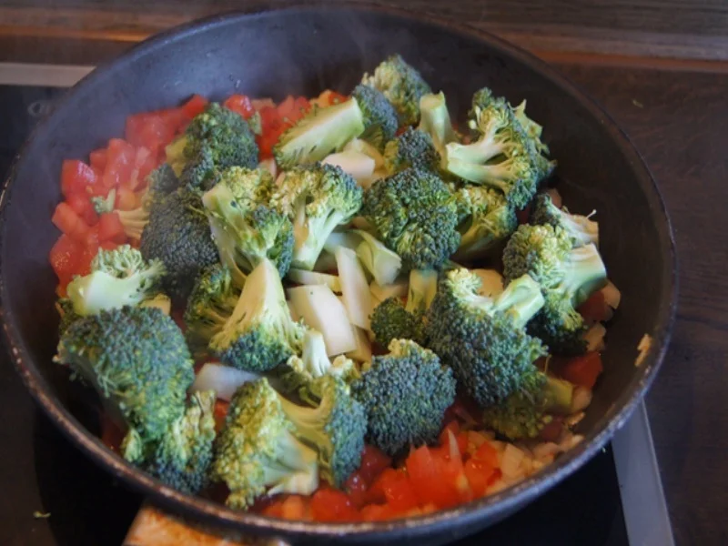 Schweinenackensteak mit pikanten Gemüse - Rezept - Bild Nr. 9