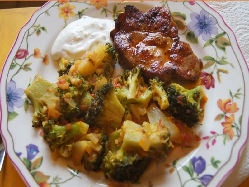 Schweinenackensteak mit pikanten Gemüse - Rezept - Bild Nr. 13