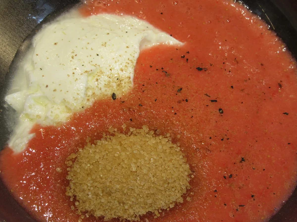 Rezept: Dessert: Erdbeercreme mit Pistazien Bild Nr. 8070 Dessert: Erdbeercreme mit Pistazien - Rezept - Bild Nr. 8070