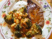 Schweinenackensteak mit pikanten Gemüse - Rezept - Bild Nr. 2