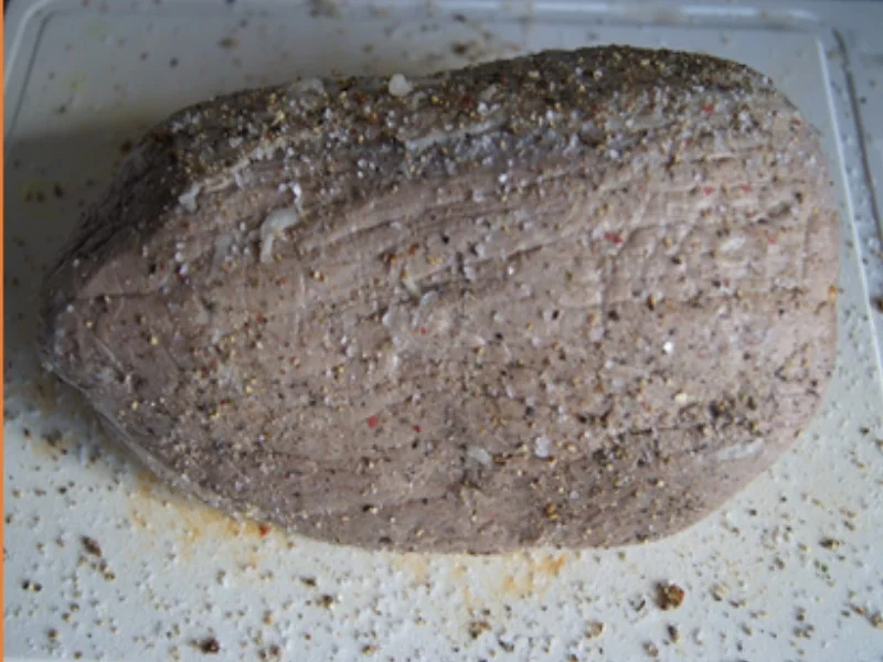 Schmorsauerbraten mit Gemüsesauce, Spargel und Kartoffeln - Rezept - Bild Nr. 8072