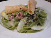 Pasta: Tagliatelle Verde con Asparaghi e Salsa di Erba Cipollina - Rezept - Bild Nr. 8070