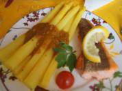 Curry-Spargel mit Lachsforellenfilet - Rezept - Bild Nr. 8079