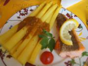 Curry-Spargel mit Lachsforellenfilet - Rezept - Bild Nr. 8079