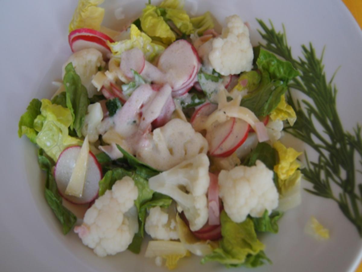 Gemischter Salat u.a. mit Blumenkohl - Rezept - Bild Nr. 8090