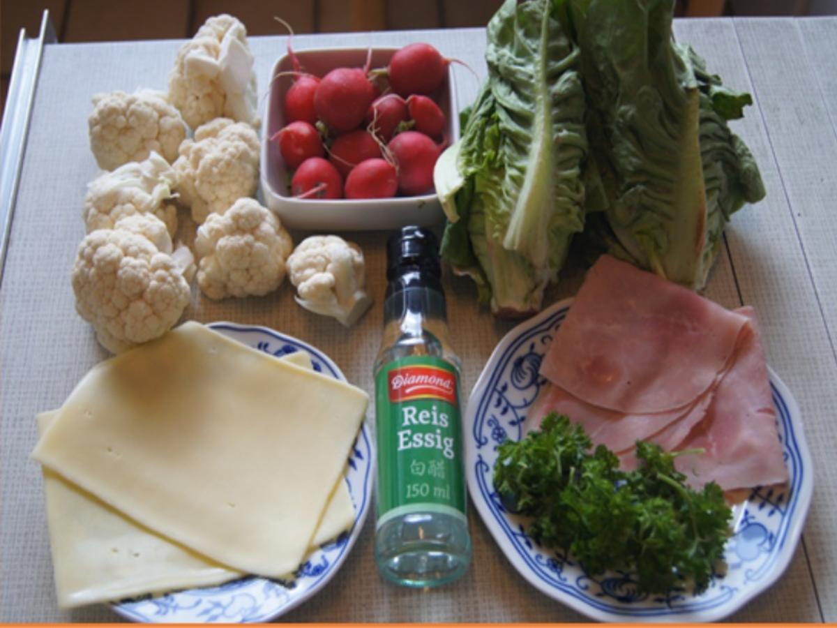 Gemischter Salat u.a. mit Blumenkohl - Rezept - Bild Nr. 8091