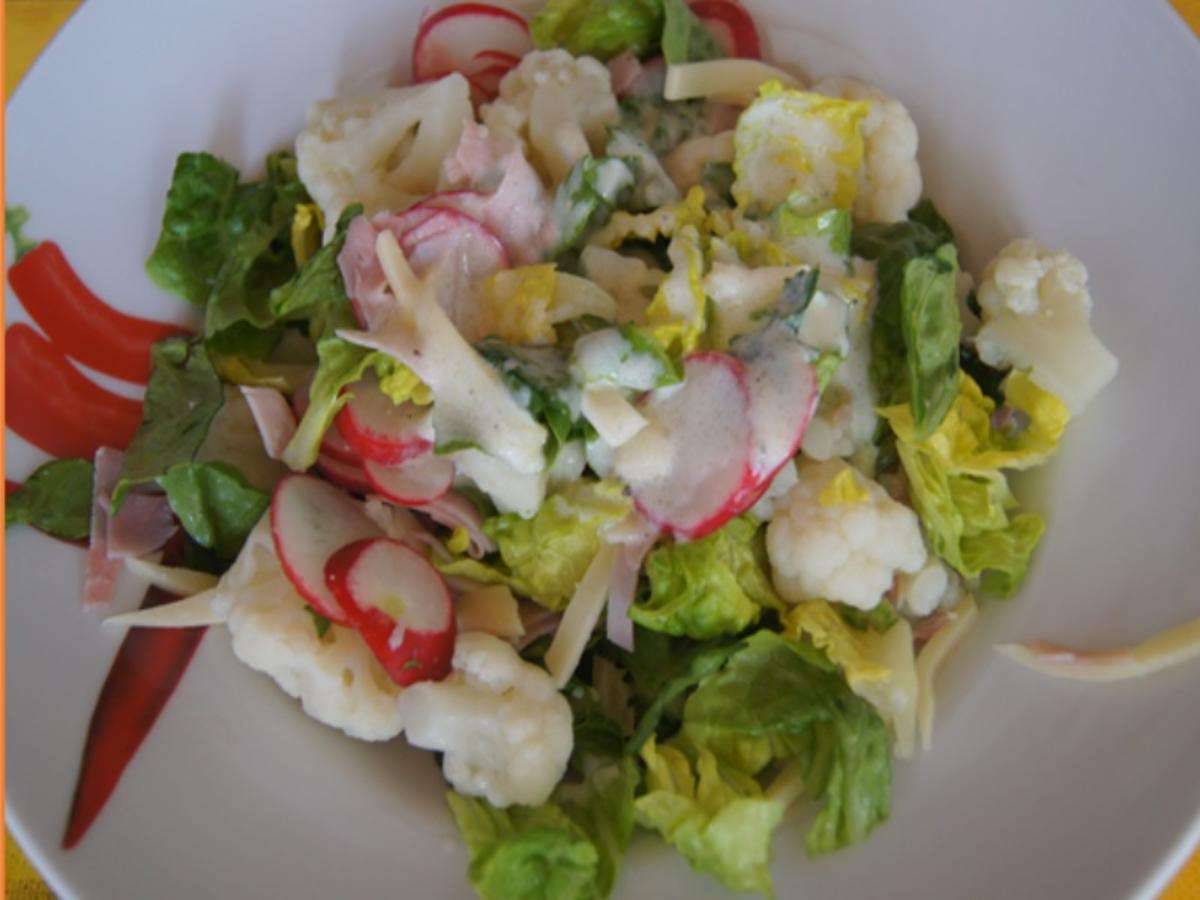 Gemischter Salat u.a. mit Blumenkohl - Rezept - Bild Nr. 8102