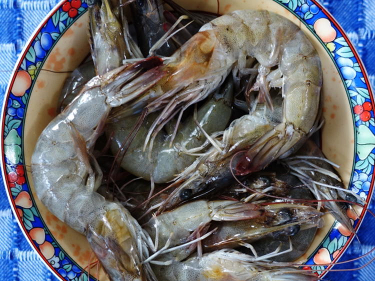 Rote Currysuppe mit Garnelen und Tintenfischen - von Antareja