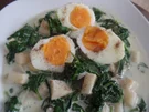Wachsweiche Eier mit Spinat - Rezept - Bild Nr. 8100