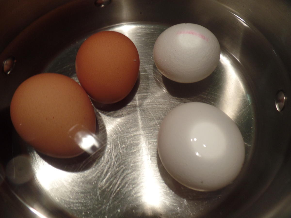 Wachsweiche Eier mit Spinat - Rezept - Bild Nr. 8106