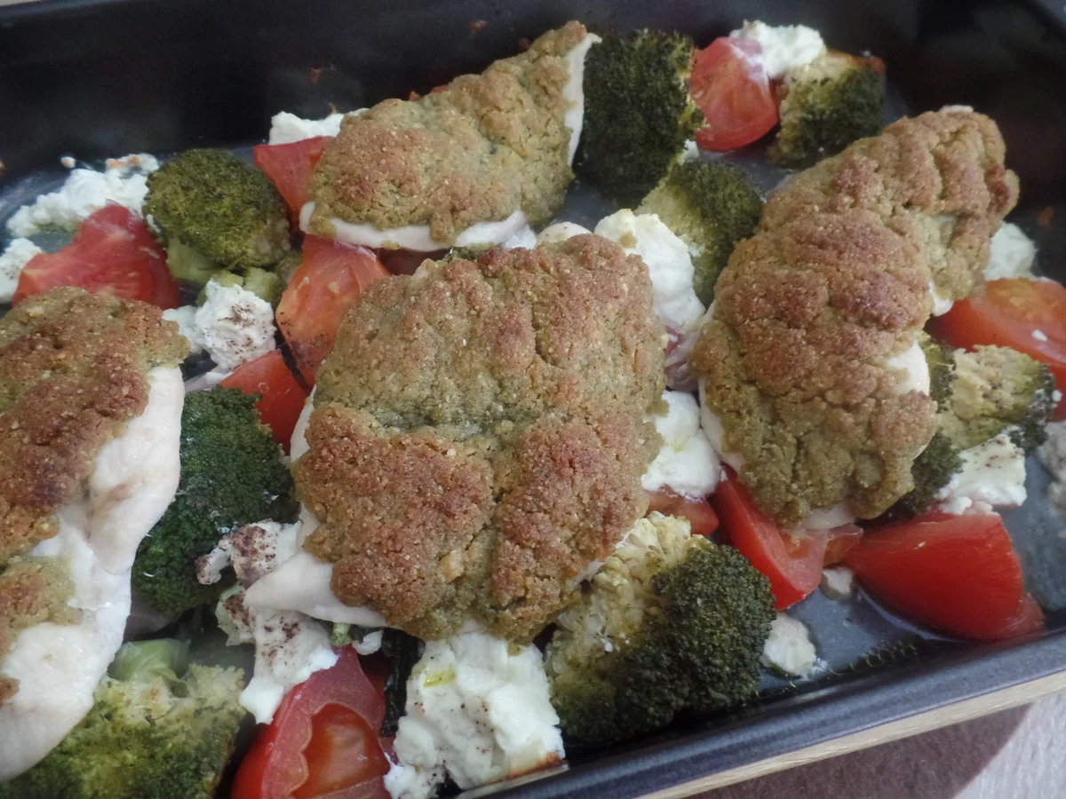 Rezept: Überbackene Hähnchenbrust Bild Nr. 8114 Überbackene Hähnchenbrust - Rezept - Bild Nr. 8114