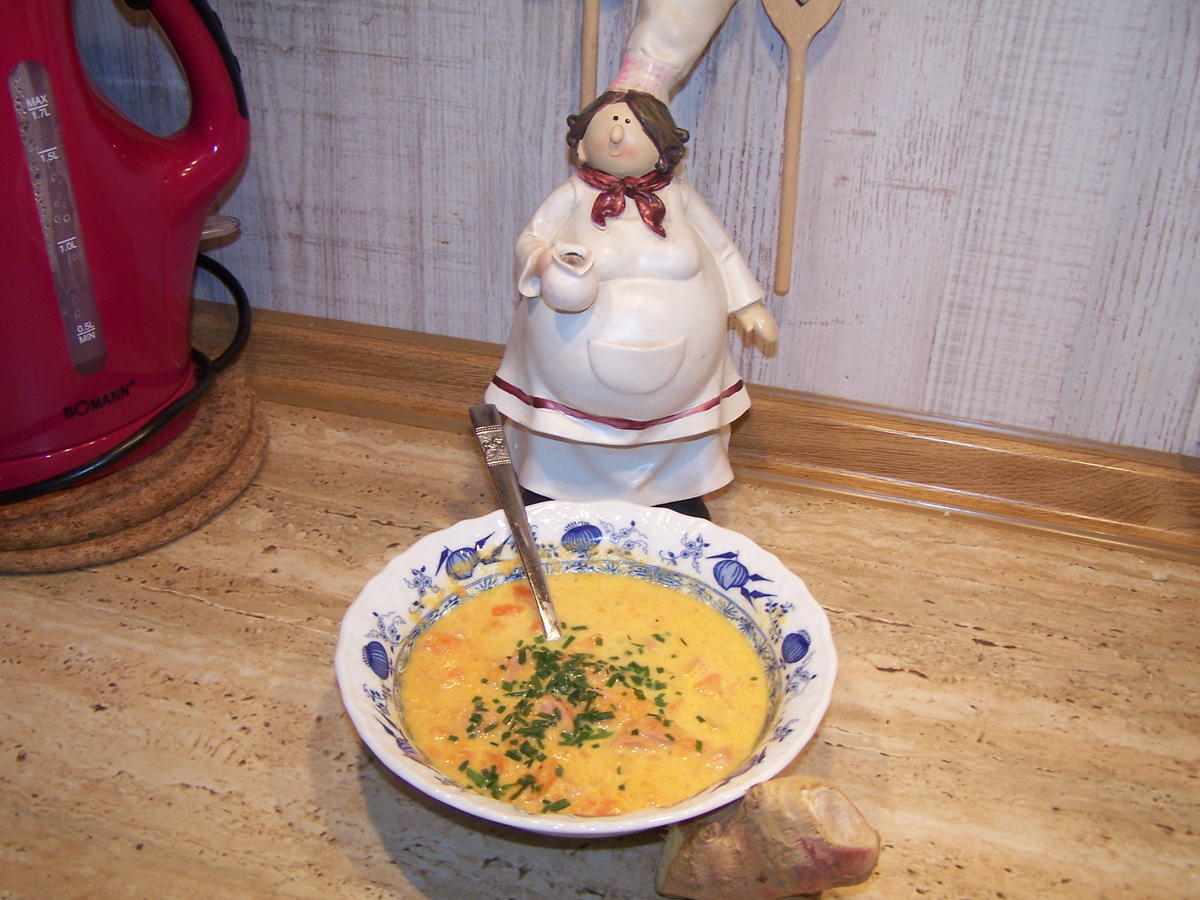Karottensüppchen mit etwas Ingwer schnell - Rezept - Bild Nr. 2