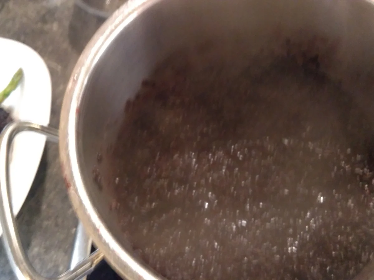 Venere Risotto mit grünem Spargel und Tofu-Chips  - Rezept - Bild Nr. 8106