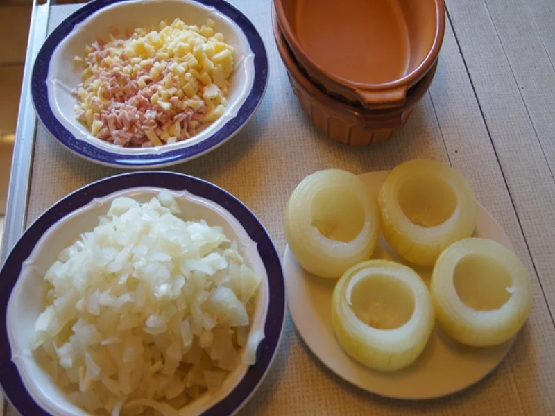 Rezept: Gemüsezwiebeln mit pikanter Füllung Bild Nr. 12 Gemüsezwiebeln mit pikanter Füllung - Rezept - Bild Nr. 12