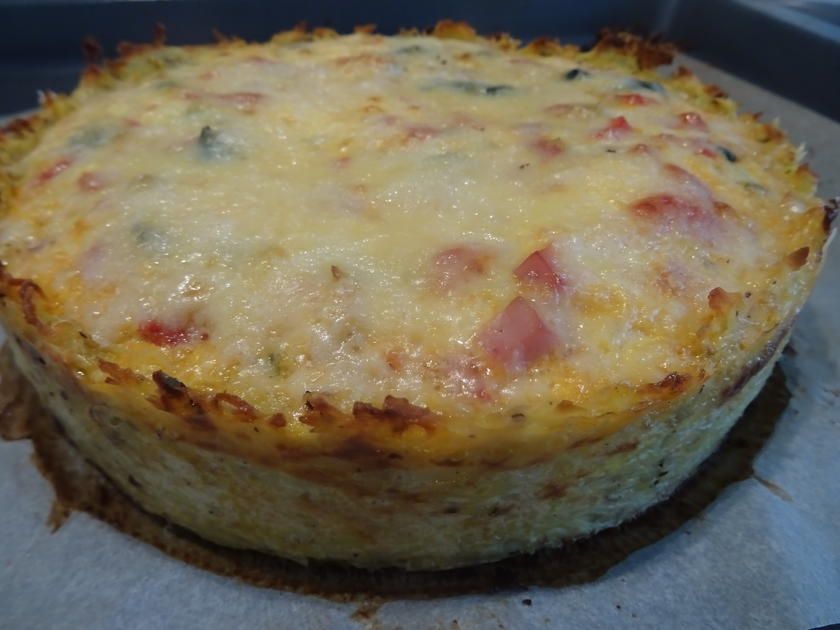 Kartoffel Quiche mit Schnittlauch Dip - einfach - von barbara62