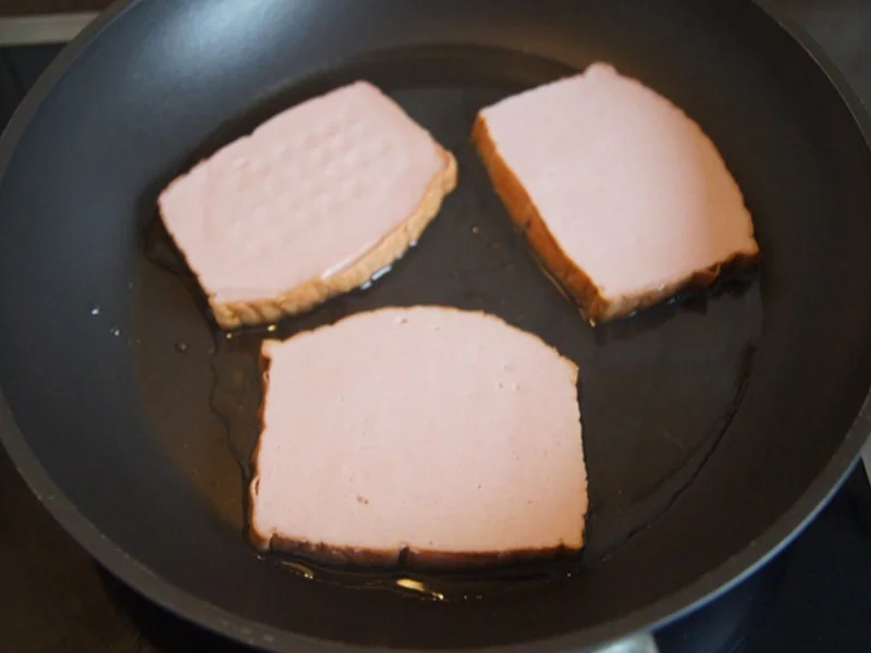 Warmer Sprossensalat mit gebräunten Leberkäse - Rezept - Bild Nr. 8147