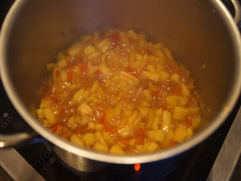 Grüner Spargel mit Cocktail Garnelen und Chili-Mango-Chutney - Rezept - Bild Nr. 12