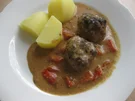 Köttbullar mit Paprika-Rahmsauce - Rezept - Bild Nr. 8164