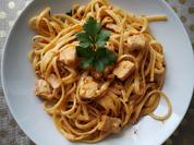 Pasta mit Lachs, Garnelen und Pesto Rustico - Rezept - Bild Nr. 8164