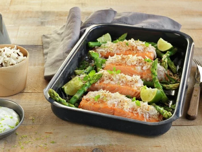 Rezept: BiNe` S LACHSFILET MIT KOKOS Bild Nr. 8164 BiNe` S LACHSFILET MIT KOKOS - Rezept - Bild Nr. 8164