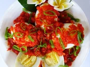 Telur Balado - Gekochte Eier auf Balado Art - Rezept - Bild Nr. 8167