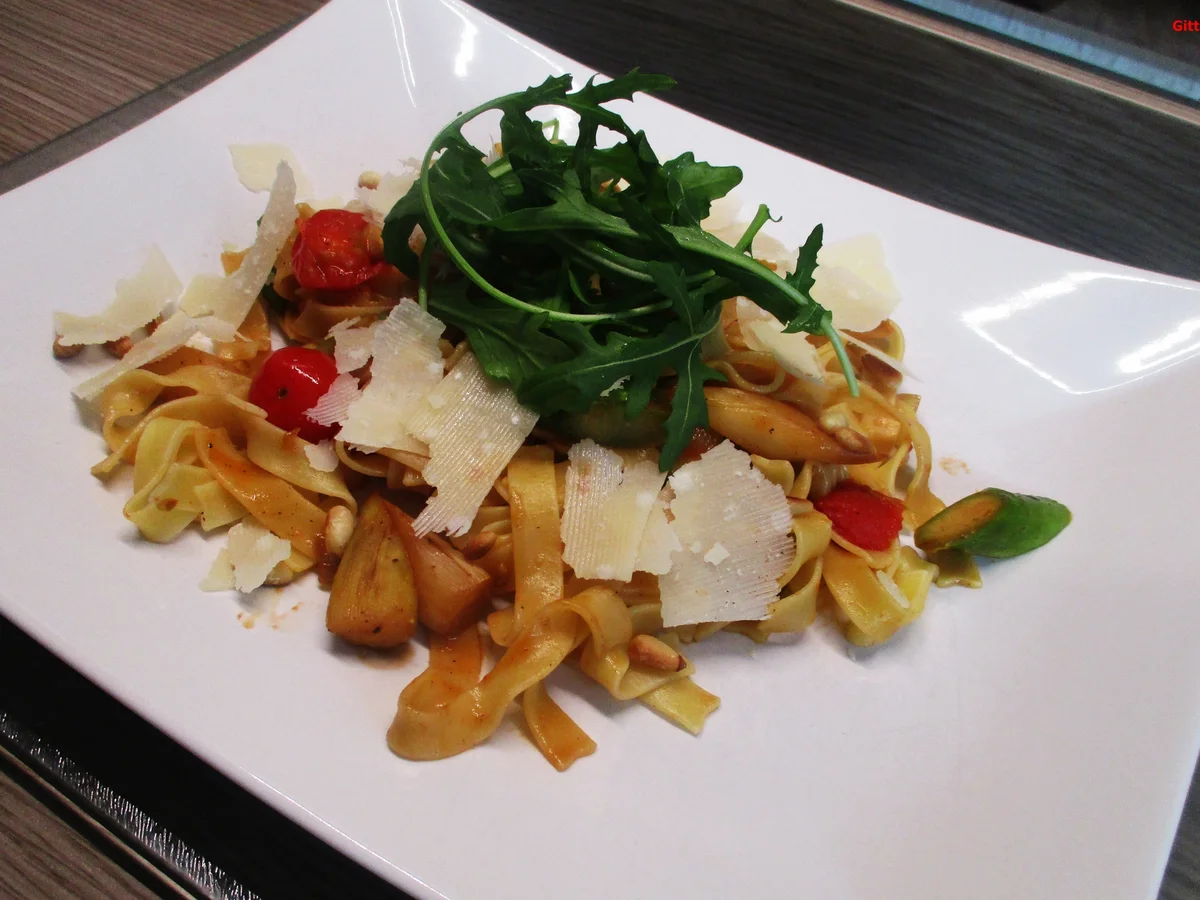 Pasta mit gebratenem Spargel und diversen Begleitern - Rezept - Bild Nr. 8184