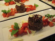 Dessert: Schokotörtchen mit Erdbeeren - Rezept - Bild Nr. 8178