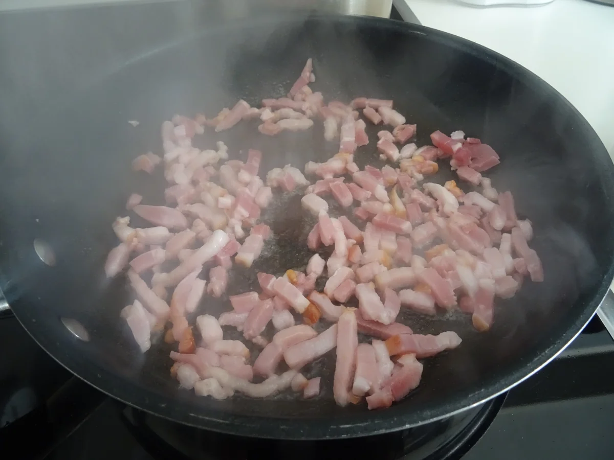 Rezept: Kabeljau in Senfsoße im Ofen gratiniert, mit gebratenem Speck-Lauch Bild Nr. 8185 Kabeljau in Senfsoße im Ofen gratiniert, mit gebratenem Speck-Lauch - Rezept - Bild Nr. 8185