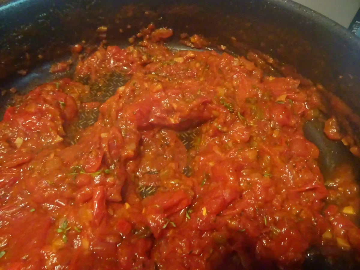 Piccata Milanese con Risoni al pomodoro - Rezept - Bild Nr. 8178