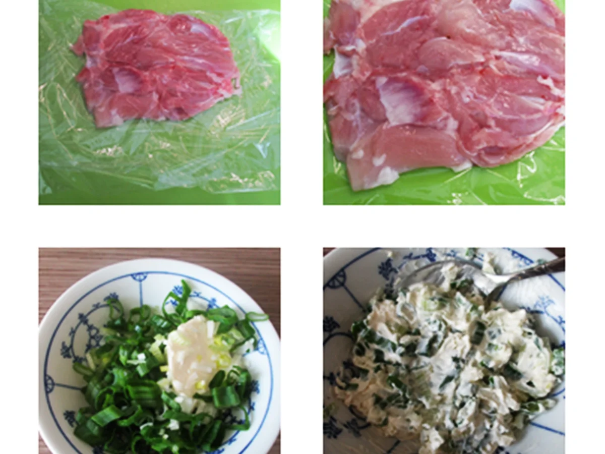 Gefüllte Hähnchenkeulen zu Spargel mit Kräuterhollandaise - Rezept - Bild Nr. 3