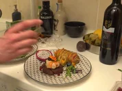 Surf and Turf vom Rinderfilet und Garnele an Koma Wakame Salat und Hasselback Kartoffeln - Rezept - Bild Nr. 8188