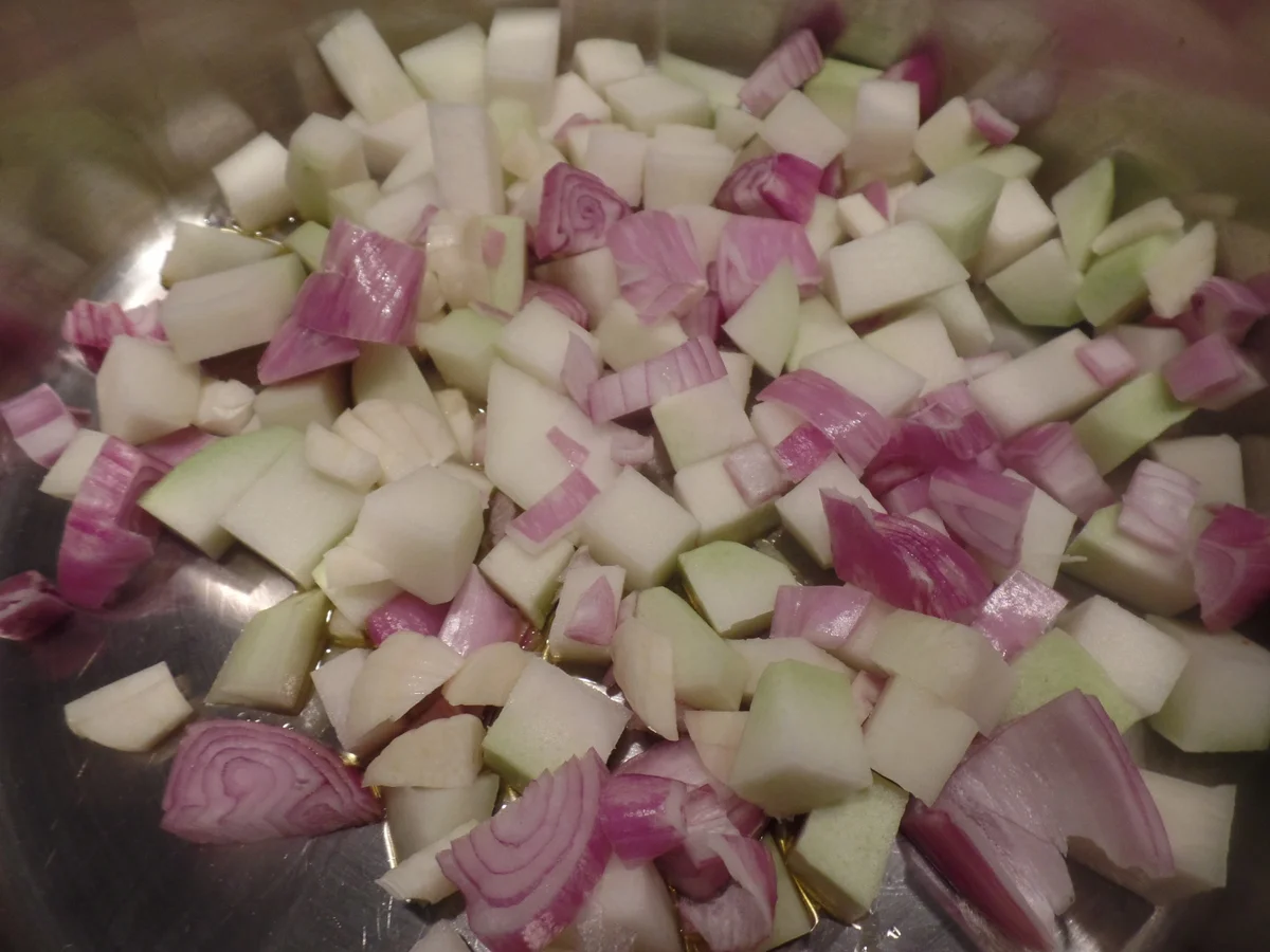 Dinkelnudeln mit Gemüse und Ziegenrahm - Rezept - Bild Nr. 8190