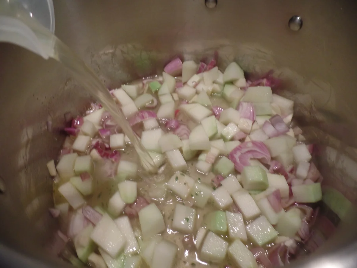 Dinkelnudeln mit Gemüse und Ziegenrahm - Rezept - Bild Nr. 8191