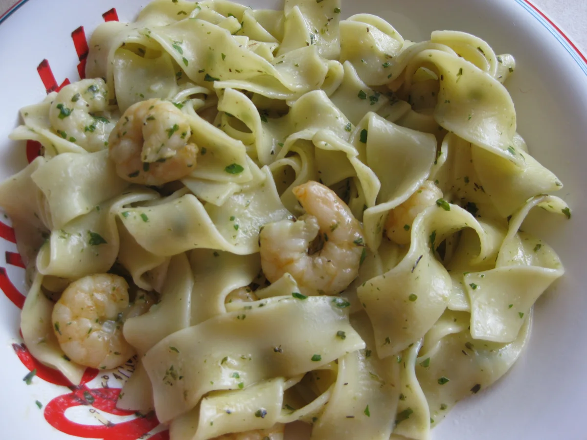 Pappardelle mit Garnelen - Rezept - Bild Nr. 8203