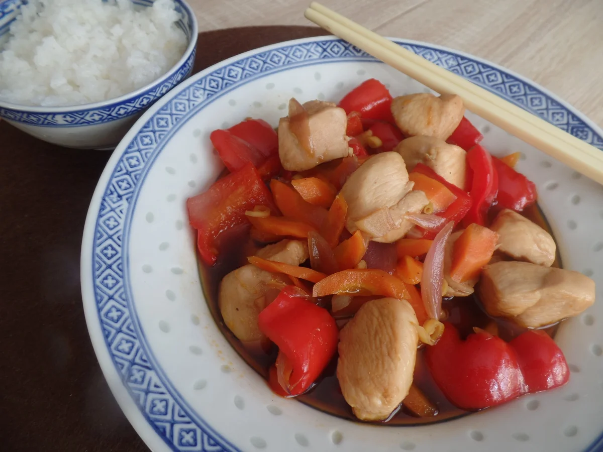 Rezept: Hähnchen-Gemüse-Pfanne Bild Nr. 8212 Hähnchen-Gemüse-Pfanne - Rezept - Bild Nr. 8212