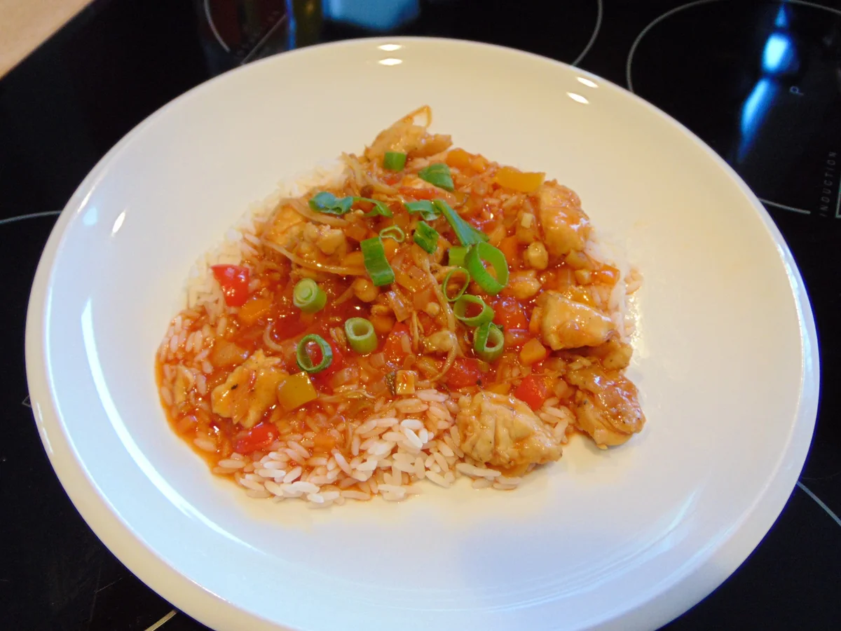 Rezept: Asiatisches Hähnchen süß-sauer Bild Nr. 8287 Asiatisches Hähnchen süß-sauer - Rezept - Bild Nr. 8287