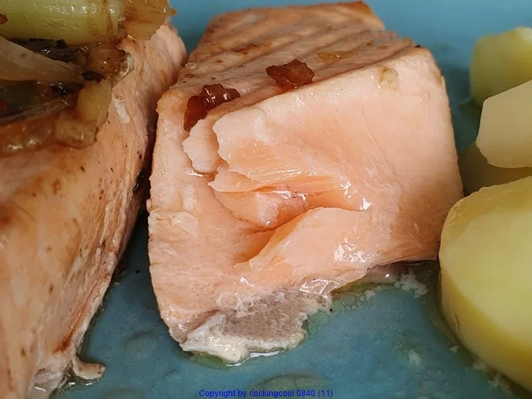 Lachsfilet mit gebratenen Salbei Blättern - Rezept - Bild Nr. 14