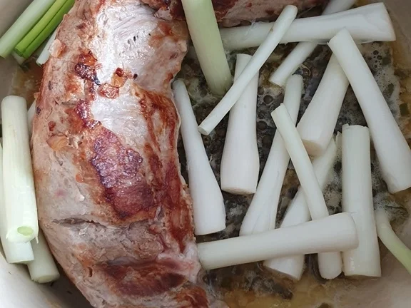 Schweinefilet in Buttermilch gegart - Rezept - Bild Nr. 8204