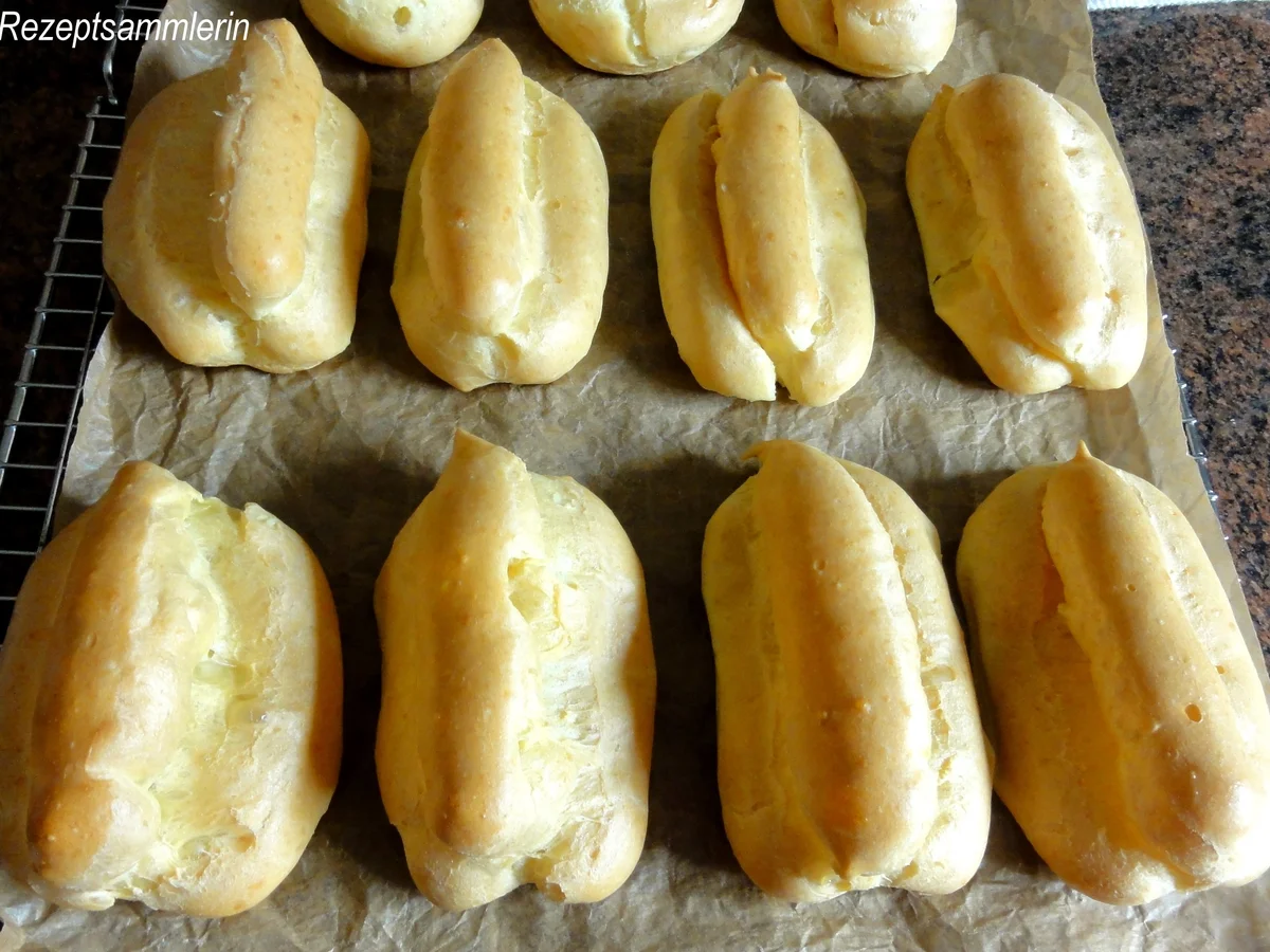 Brandteig:   ECLAIRS mit Erdbeer-Sahne - Rezept - Bild Nr. 8215