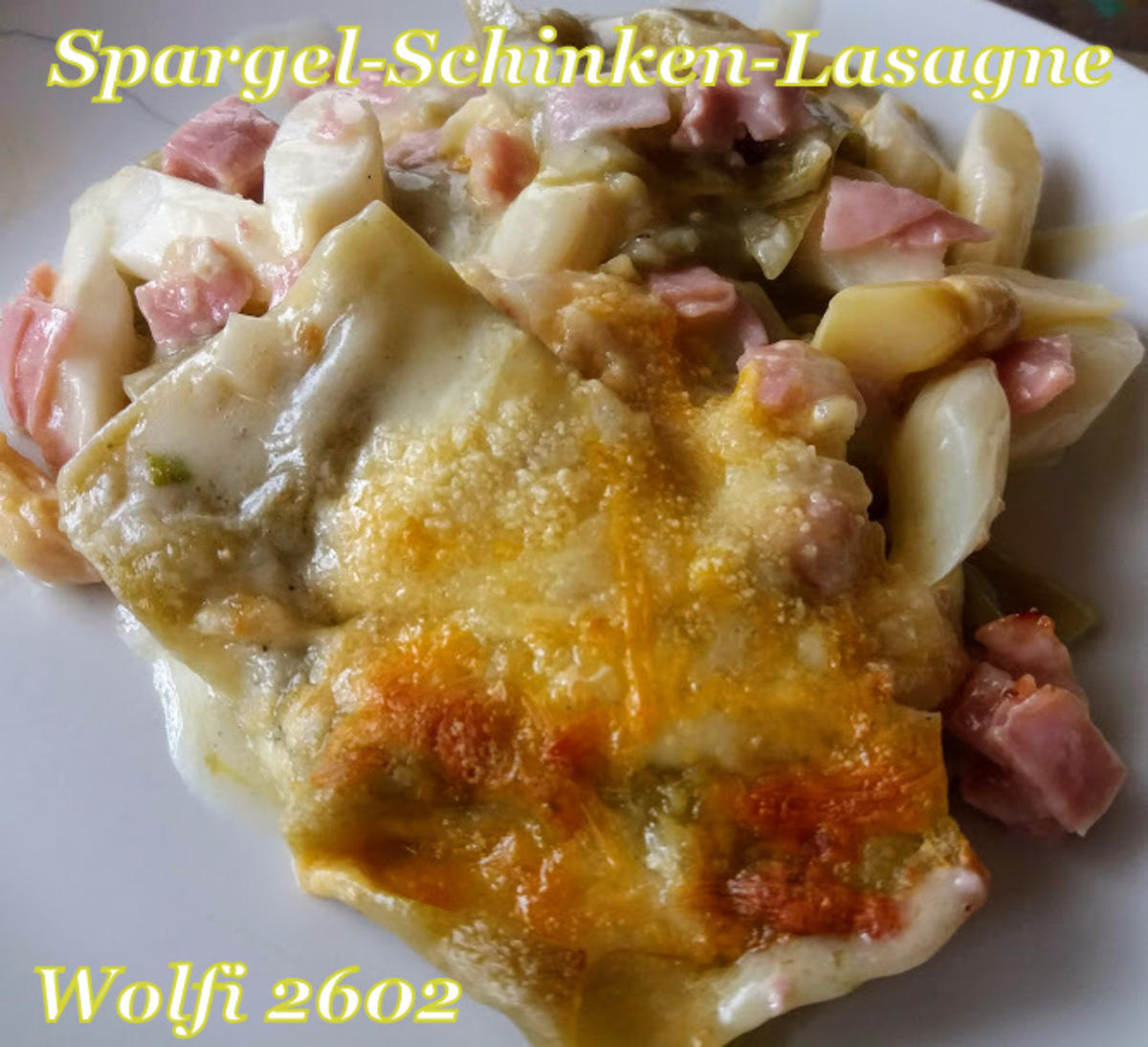 Spargel-Schinken-Lasagne - Rezept - Bild Nr. 8238