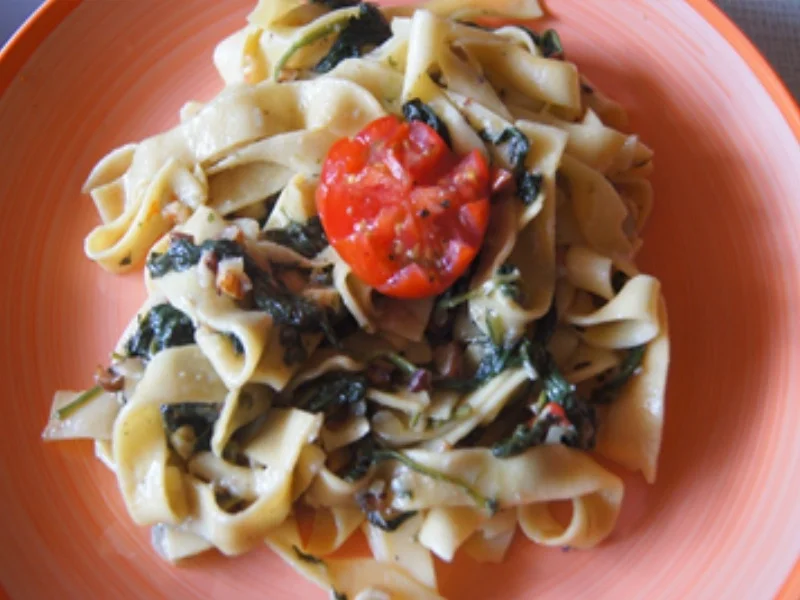 Rezept: Spinat-Carbonara Bild Nr. 8265 Spinat-Carbonara - Rezept - Bild Nr. 8265