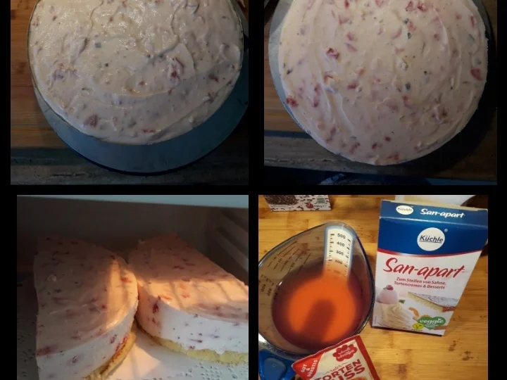 Rezept: Schmetterling, s Torte mit Quark-Sahne Erdbeeren Bild Nr. 8255 Schmetterling, s Torte mit Quark-Sahne Erdbeeren - Rezept - Bild Nr. 8255